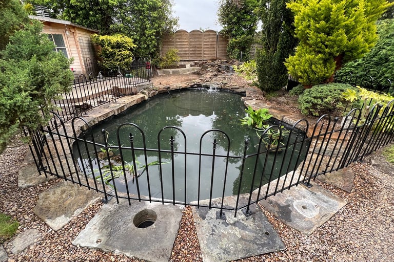 backyard garden ponds makeover, pond liner changes, lifetime ponds ltd