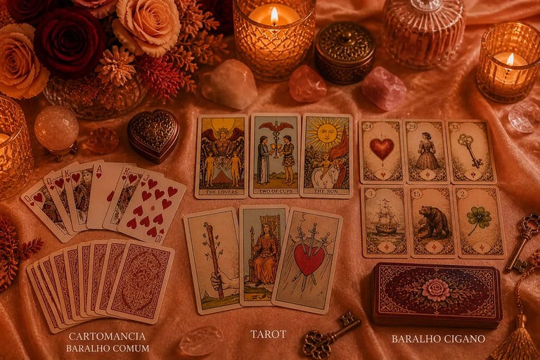 Consulta de cartomancia online: Tarot e Baralho Cigano.
