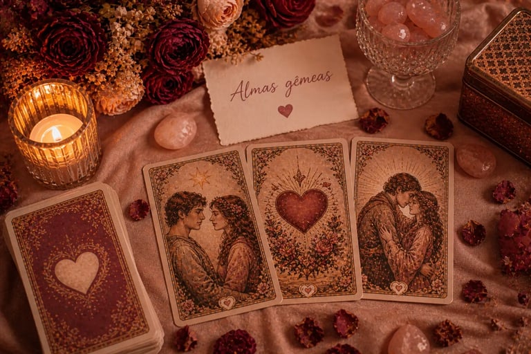 Consulta de tarot para identificar almas gêmeas e conexões de alma