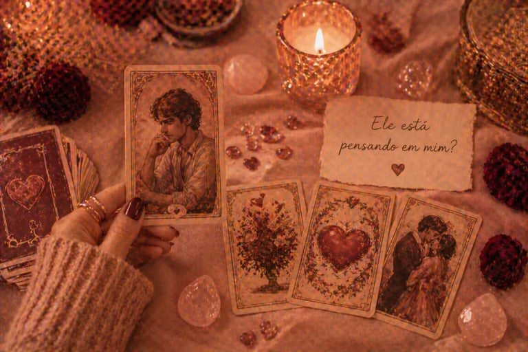 Tarot do amor online: descubra se ele está pensando em você agora.