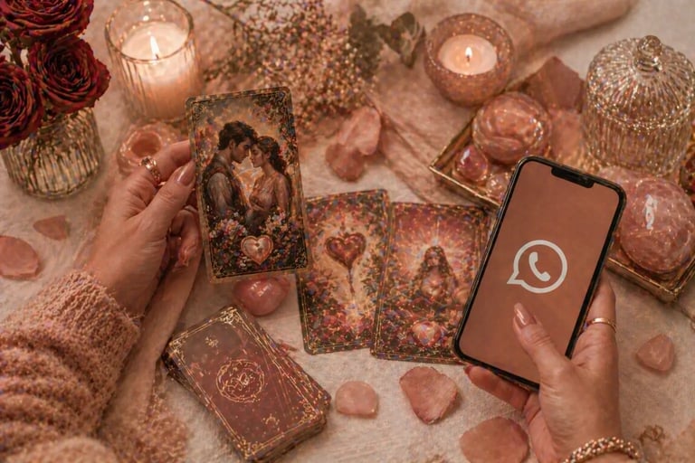 tarot amor whatsapp com cartas romanticas e celular