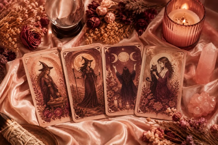 Consulta profissional de Tarot das Bruxas por WhatsApp ao vivo por ligação
