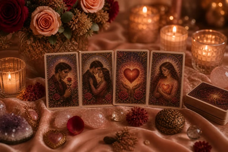Consulta de tarot online revelando a verdade sobre o amor e sentimentos dele