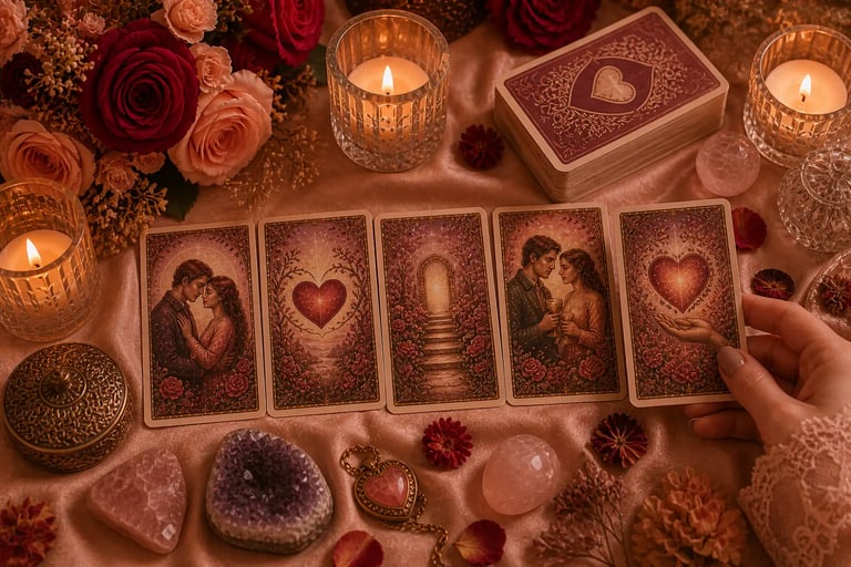 Consulta de tarot online para previsão do futuro amoroso e caminhos do coração