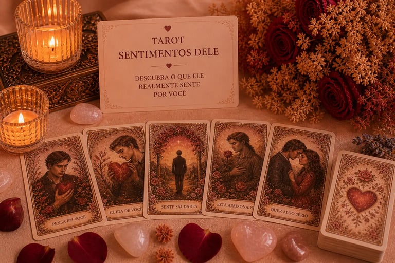 Consulta de tarot para saber os sentimentos e intenções dele ou dela.