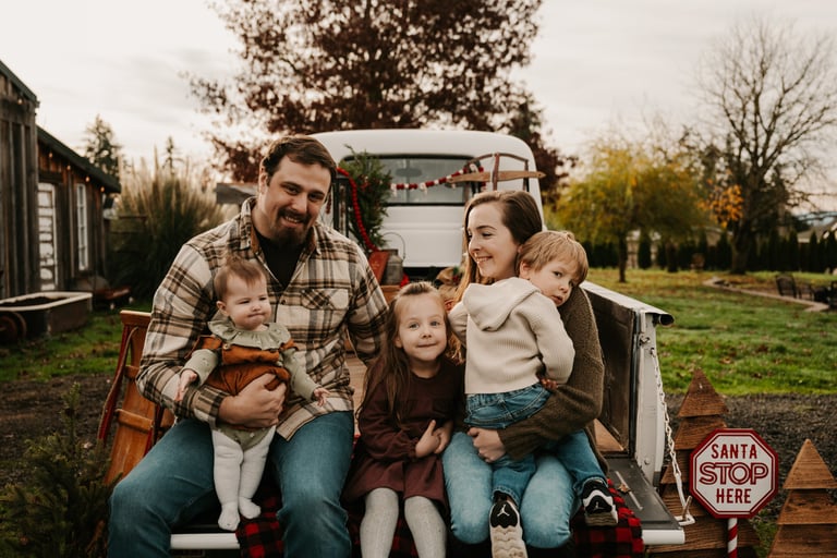 Family photo of owners 