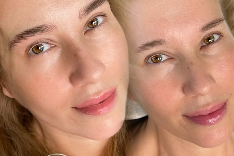 Cejas con Hairstroke antes y despues