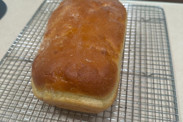 homemade loaf of bread