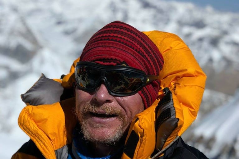 Dominic Renshaw, leader of the Triple Crown of Antarctica expedition