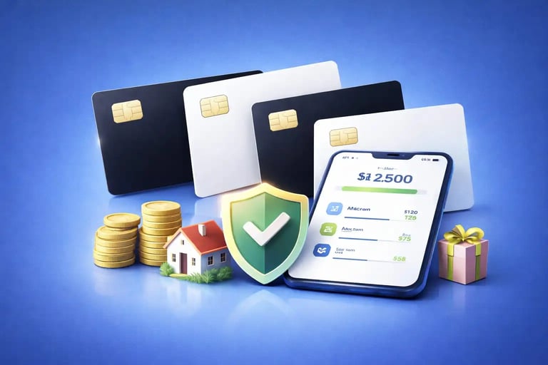 family payment cards with parental controls shared budgets spending limits and real time monitoring