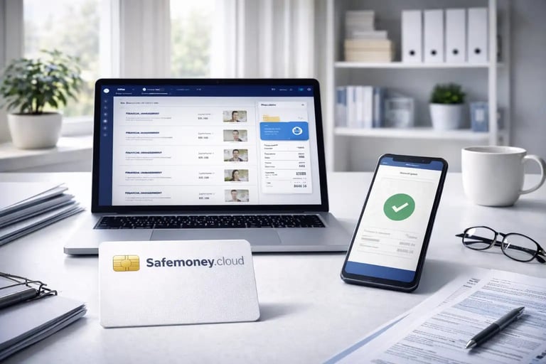 Safemoney.cloud automates business expense tracking and receipt organization for real time accounting financial compliance