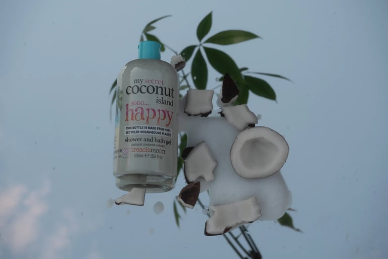 Raw Treaclemoon Coconut Island product photograph before colour and lighting edits