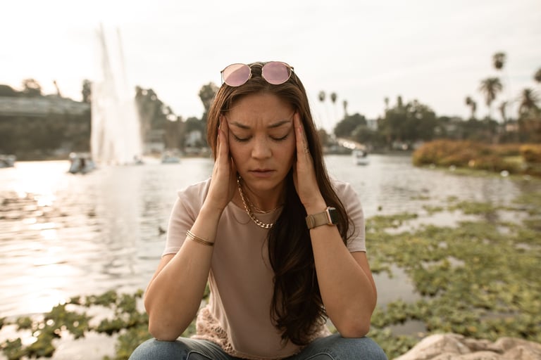 Tension in neck muscles contributing to headaches