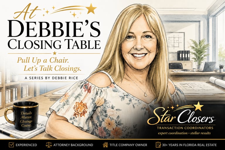 Real Estate transaction insights from Debbie Rice