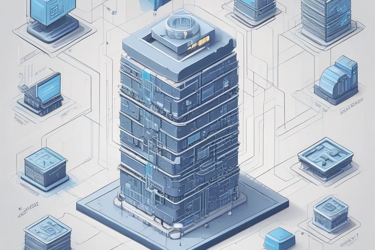 a computer on a desk