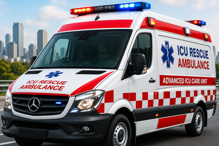 ICU Rescue Ambulance Service Lucknow