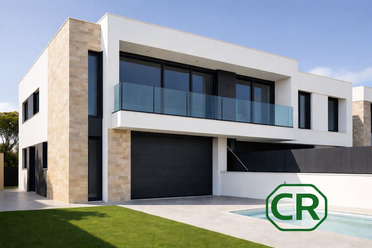 Ventanas PVC y aluminio en vivienda moderna en Costa da Morte – Carpintería REY