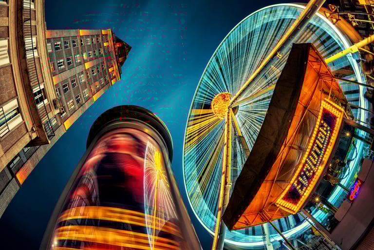 Paysage urbain graphique et architectural par David Keochkerian