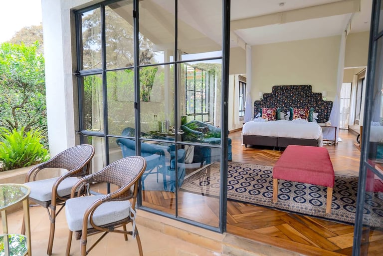 Giraffe Manor Kenya The Retreat day room