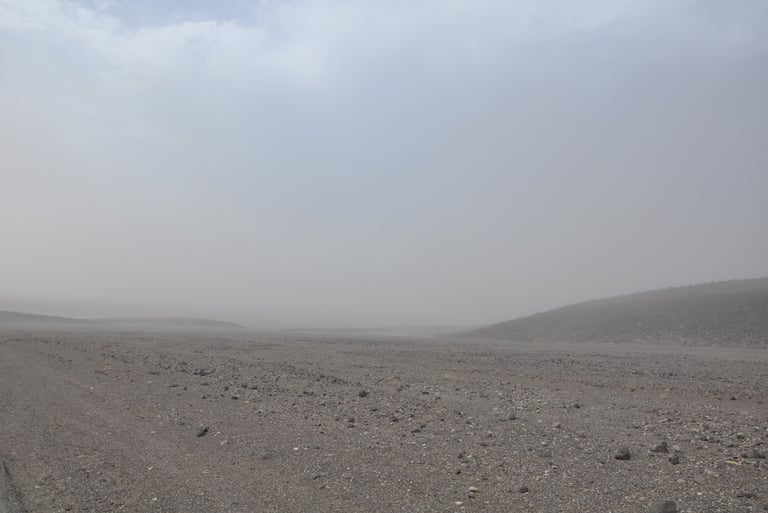 sand storm in death valley