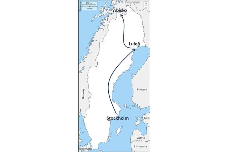 Stockholm à Abisko