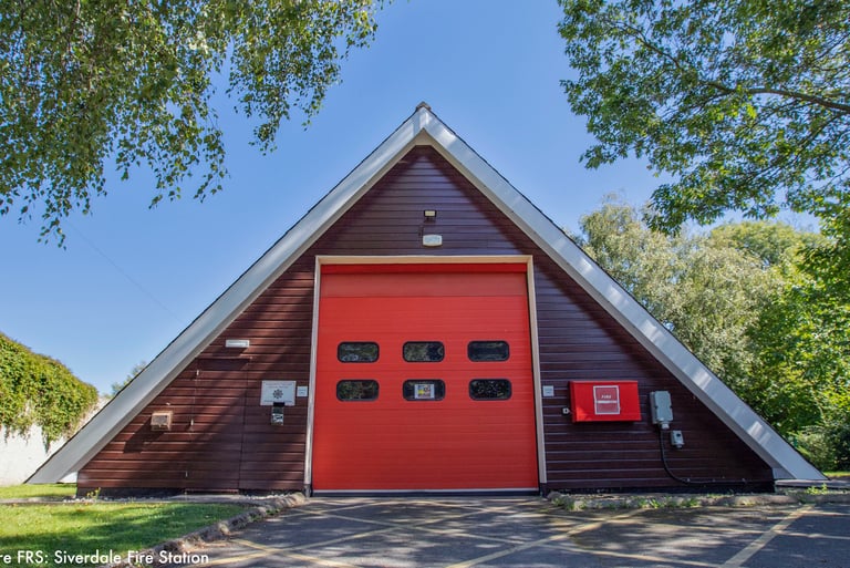 Lancashire Fire and Rescue Service Silverdale fire station, triangle fire station