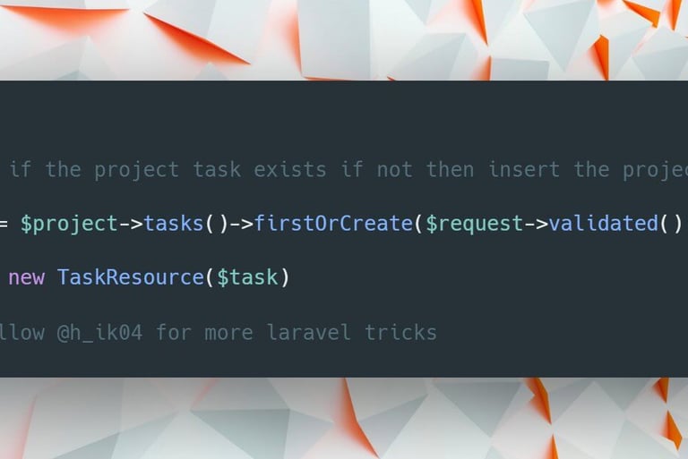 Laravel Eloquent tip about firstOrCreate method