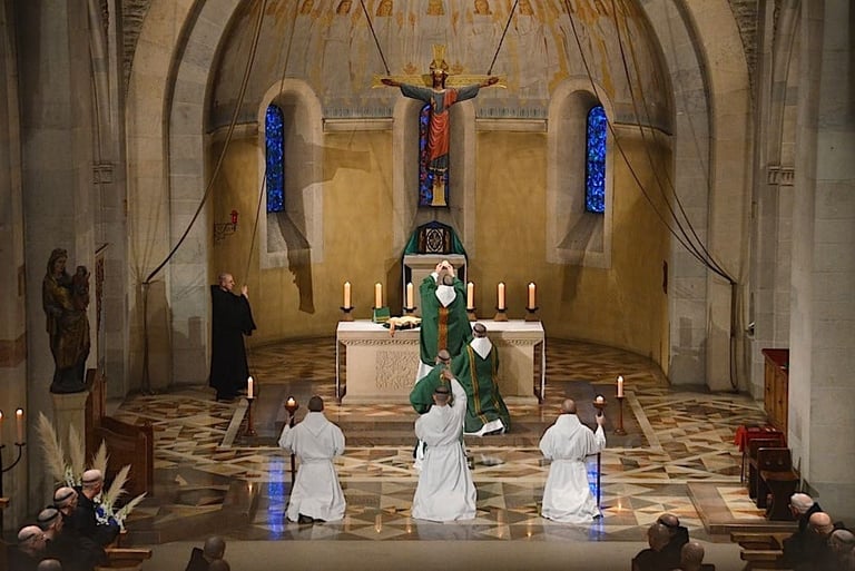 Messe à l'Abbaye du Barroux