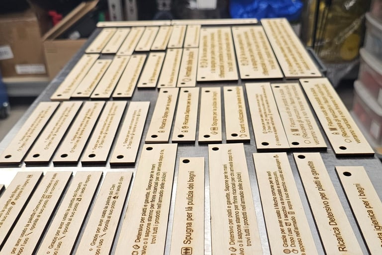 a table with a bunch of wooden planks