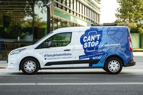 Mobili taisykla. Komercinio transporto įrengimas