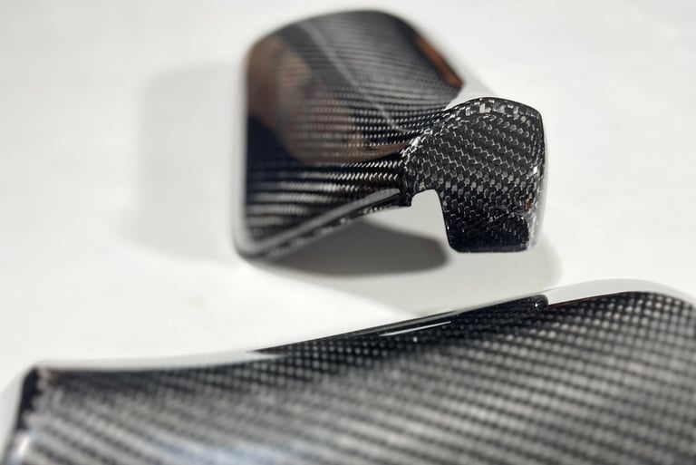 carcasas de retrovisores vw golf mk3 y seat ibiza 6k en fibra de carbono 