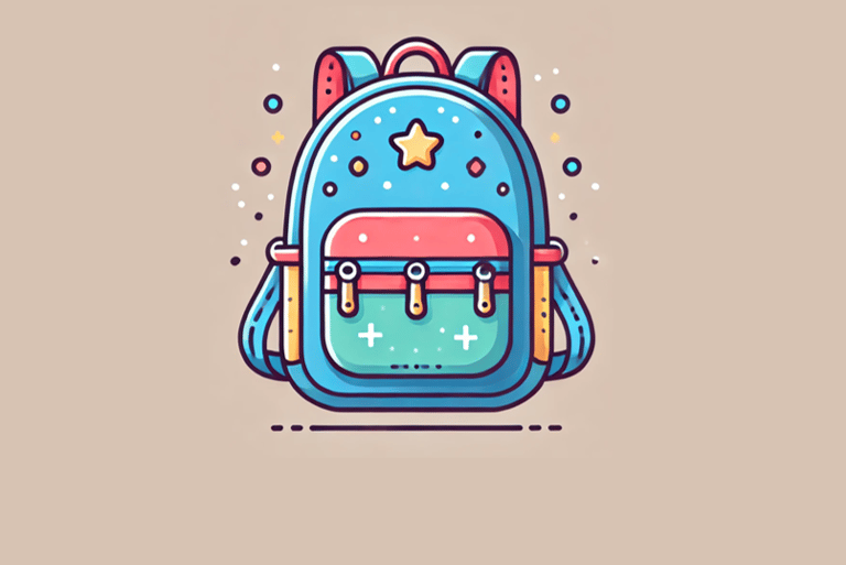 colorful backpack
