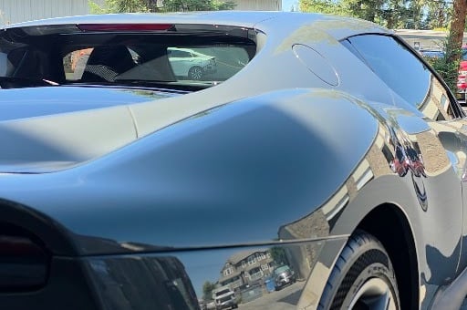 Flawless gloss PPF and ceramic coating on Ferrari 296 GTB for ultimate paint protection and shine.