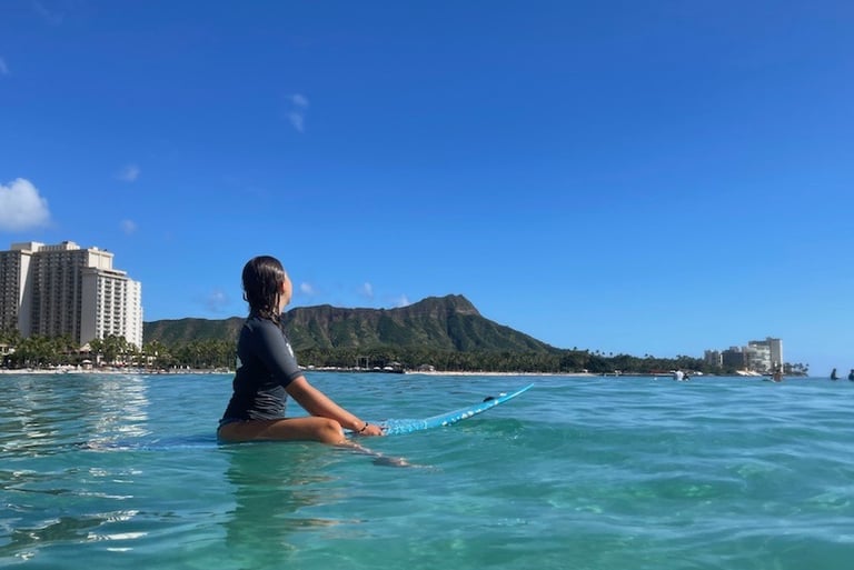 Waikiki Beach Hawai'i O'ahu Diamond Head Surfen