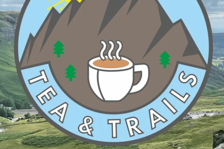 Tea and Trails Podcast logo