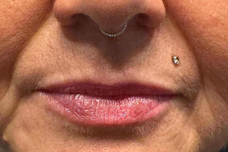 Stylish titanium lip ring jewellery in Montrose