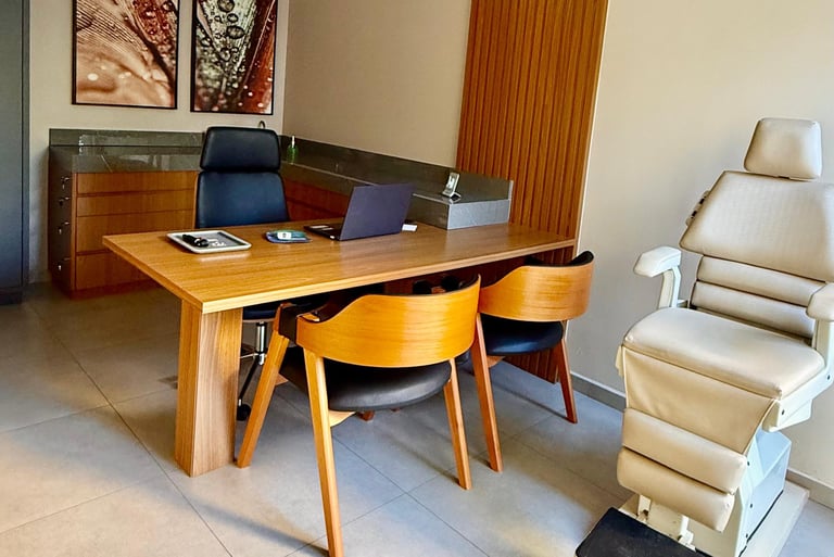 Sala de atendimento da Innovare Centro Auditivo