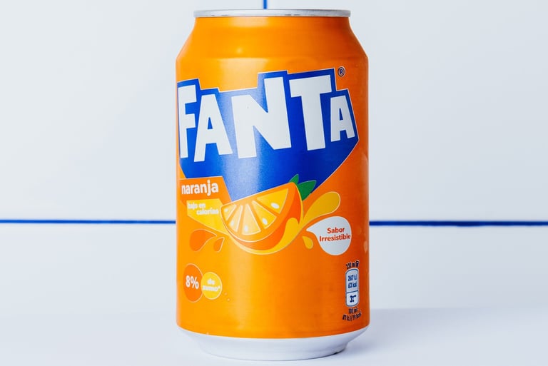 Lata de Fanta naranja, disponible en Flipa