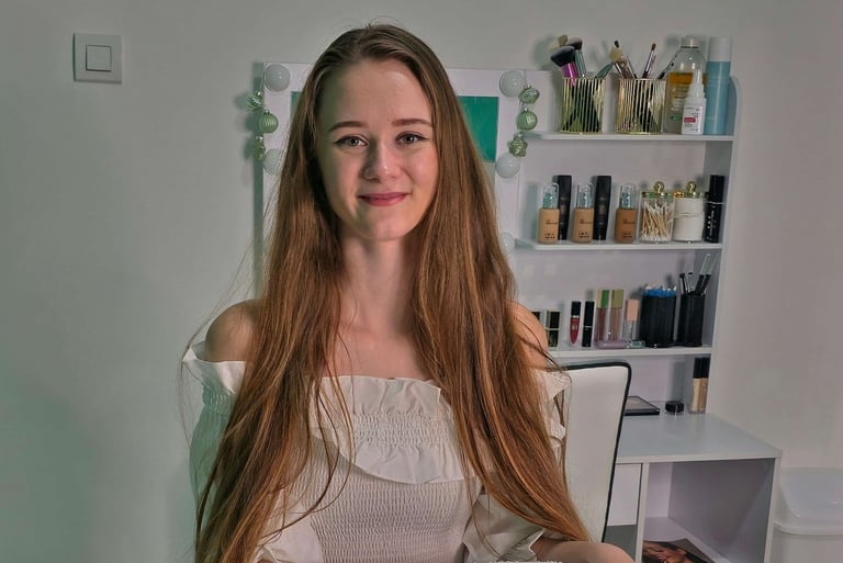 Horváth Dorina kozmetikus veszprémi szalonjában