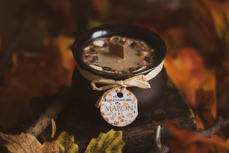 Bougie en forme de chaudron