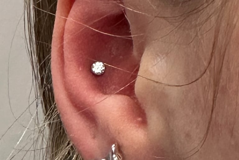 	Safe conch piercing service in Stonehaven studio