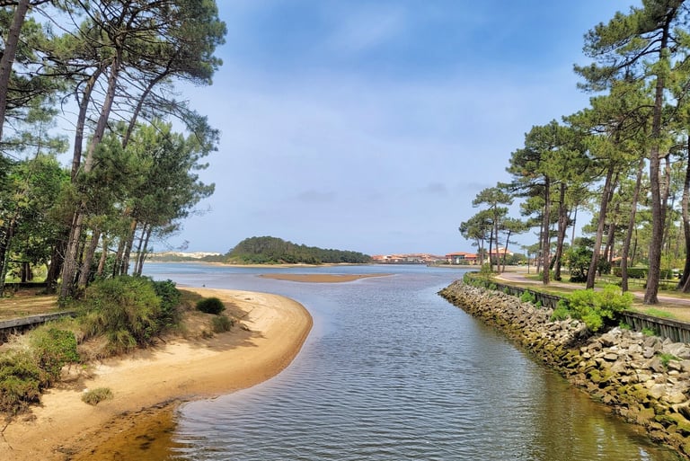 Photo du lac Marin dans les Landes