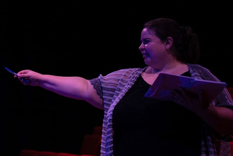 Jeske als regisseur in actie.