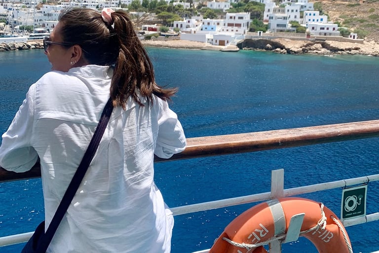 Views of Greece from a Ferry