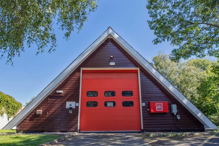 Lancashire Fire and Rescue Service Silverdale fire station, triangle fire station