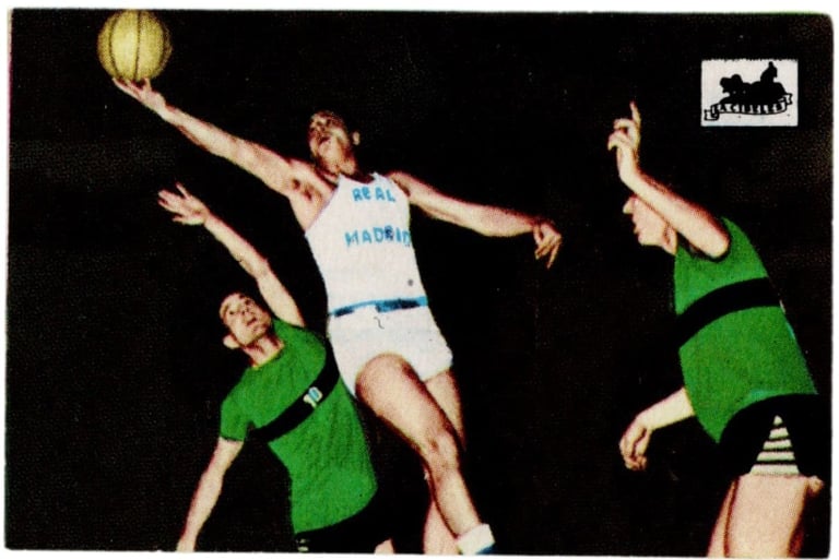 1967 La Cibeles Chocolate #85 Baloncesto Rare Vintage Basketball Card