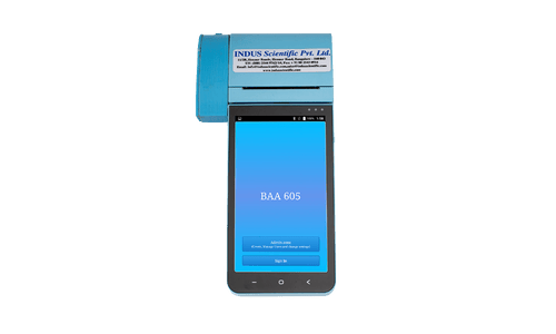 The Indus BAA-605 Breath Alcohol Analyzer is a hand-held device, which measures breath alcohol