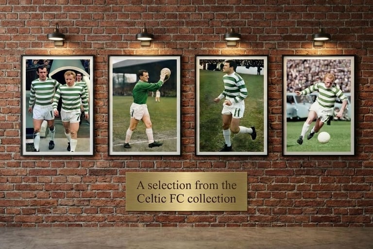 4 Celtic FC gallery wall images