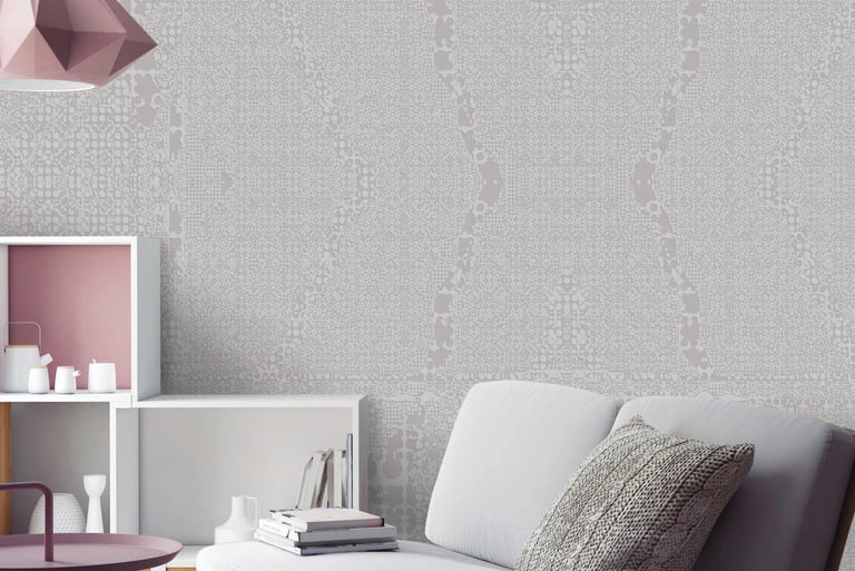 Azur Pinky textured wall design printed on Dimense Media Matt