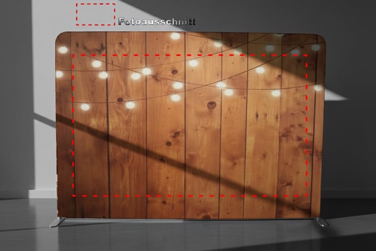 Ein Hintergrundstoff für unsere Fotobox